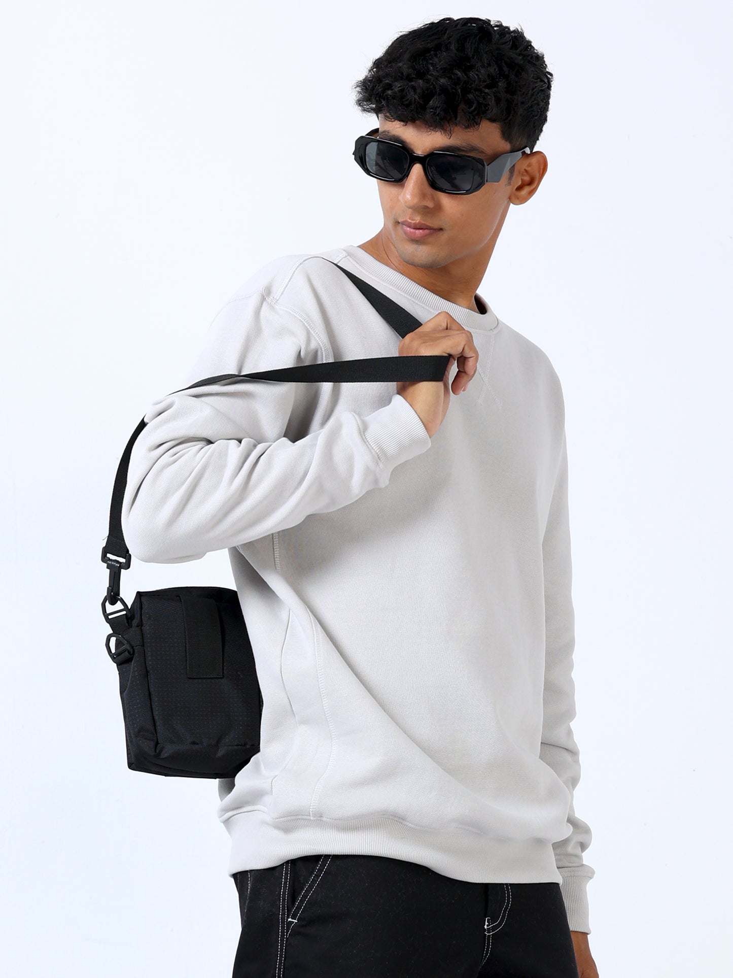 Light Grey  Sweat Shirt For Men