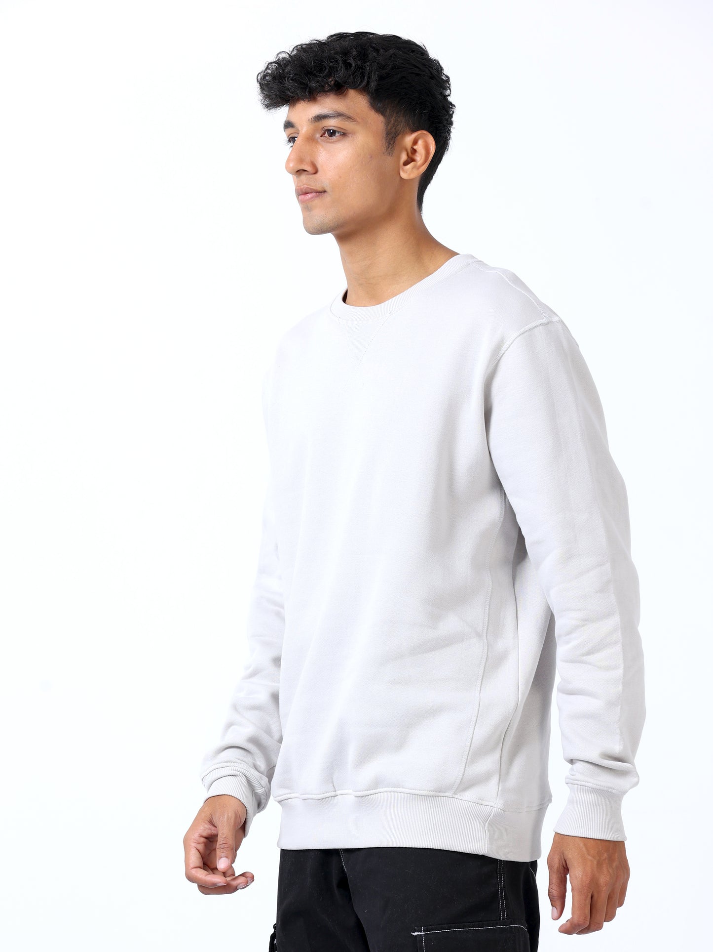 Light Grey  Sweat Shirt For Men
