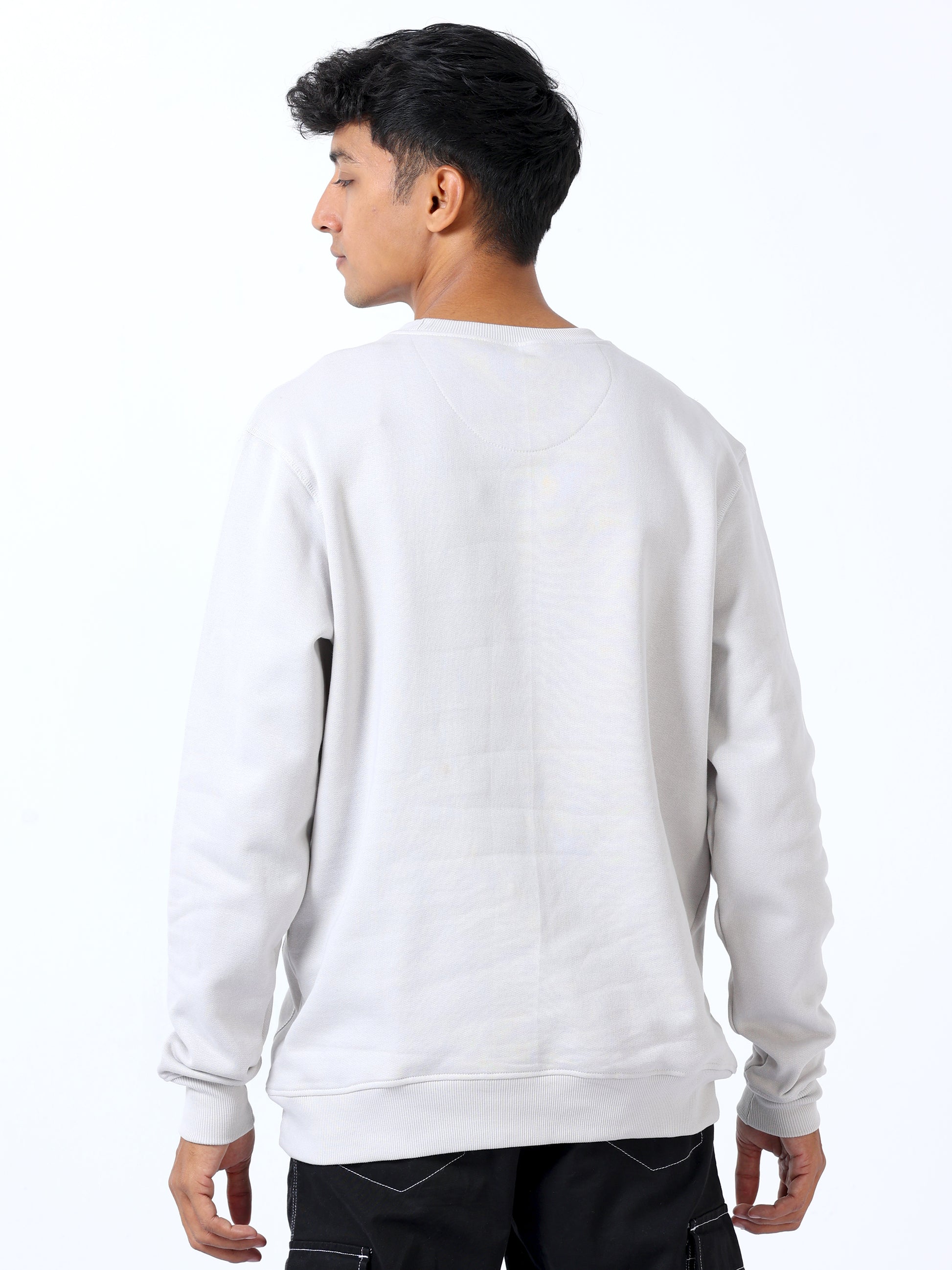Light Grey  Sweat Shirt For Men