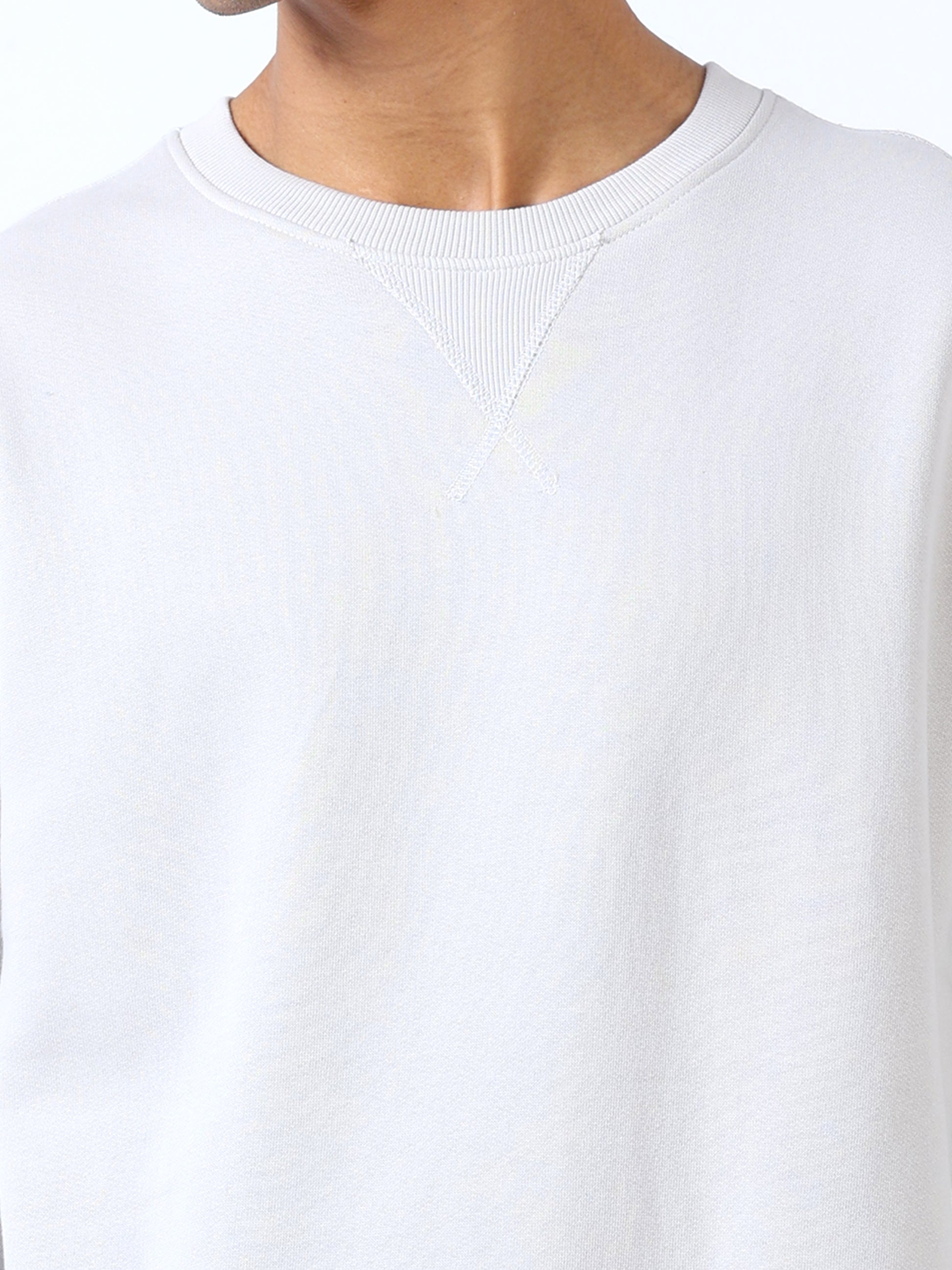 Light Grey  Sweat Shirt For Men