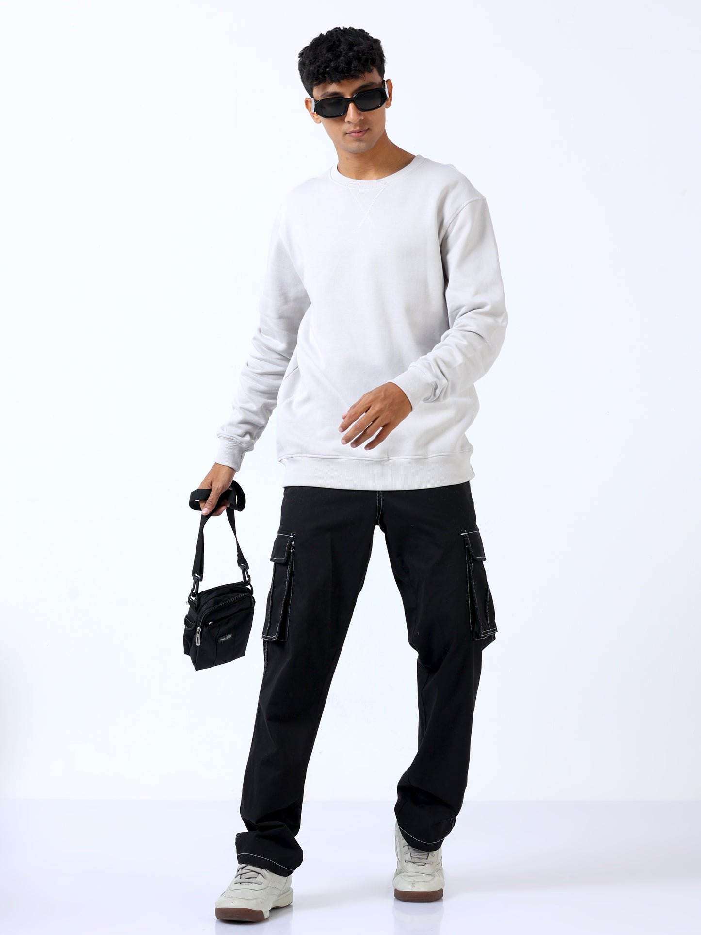 Light Grey  Sweat Shirt For Men