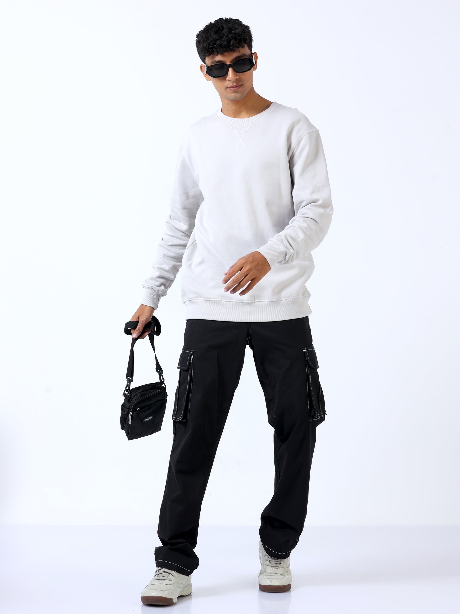 Light Grey  Sweat Shirt For Men