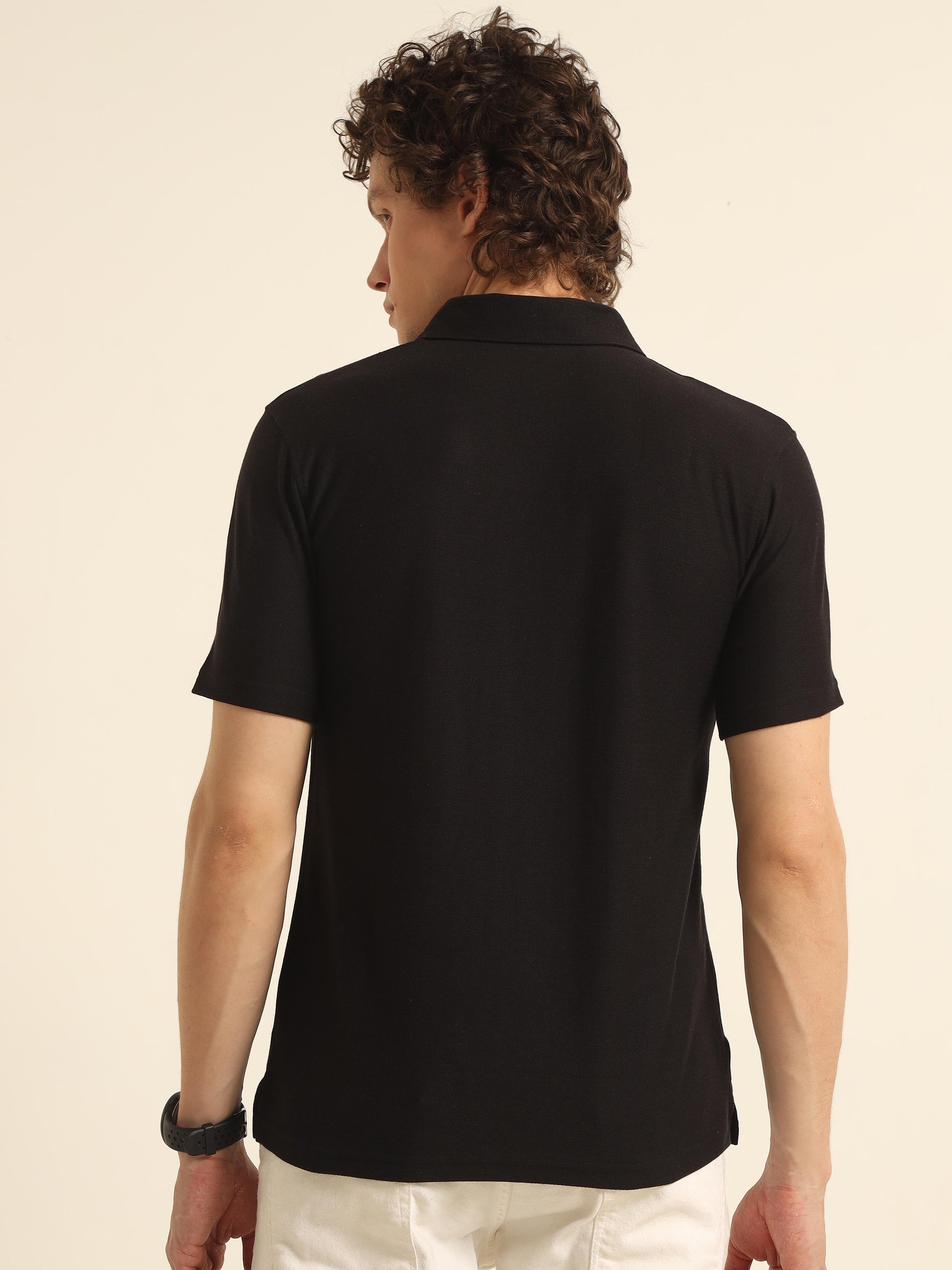 Black Polo T Shirt For Men