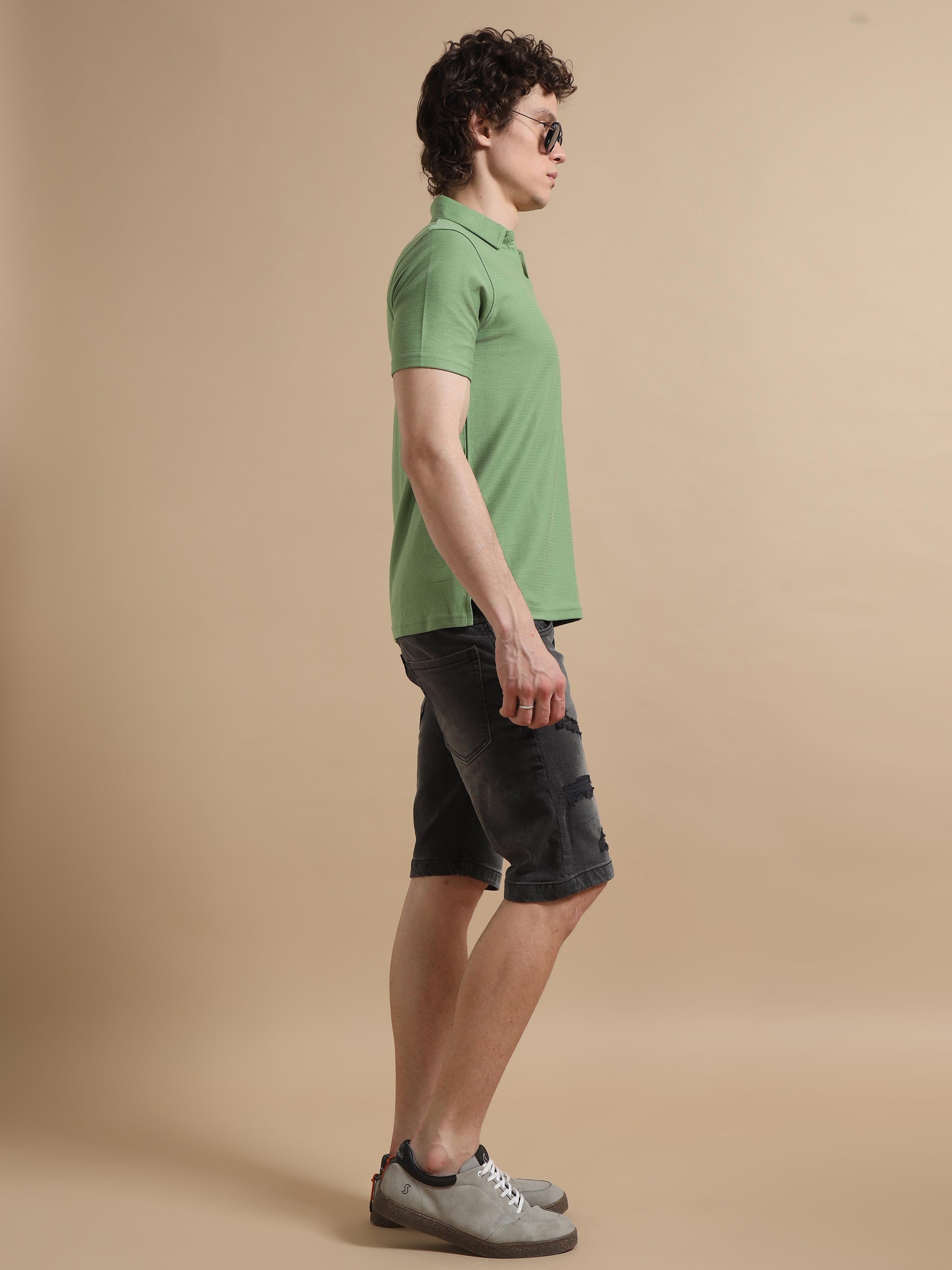 Green  Polo T  Shirt For Men