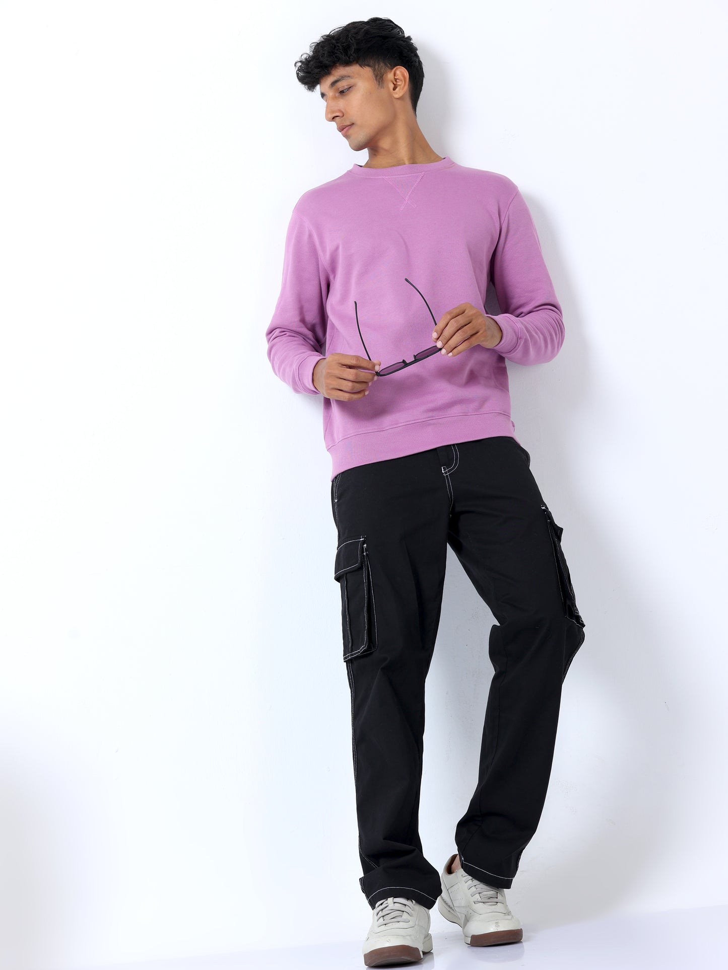 Lavender Sweat Shirt For Men