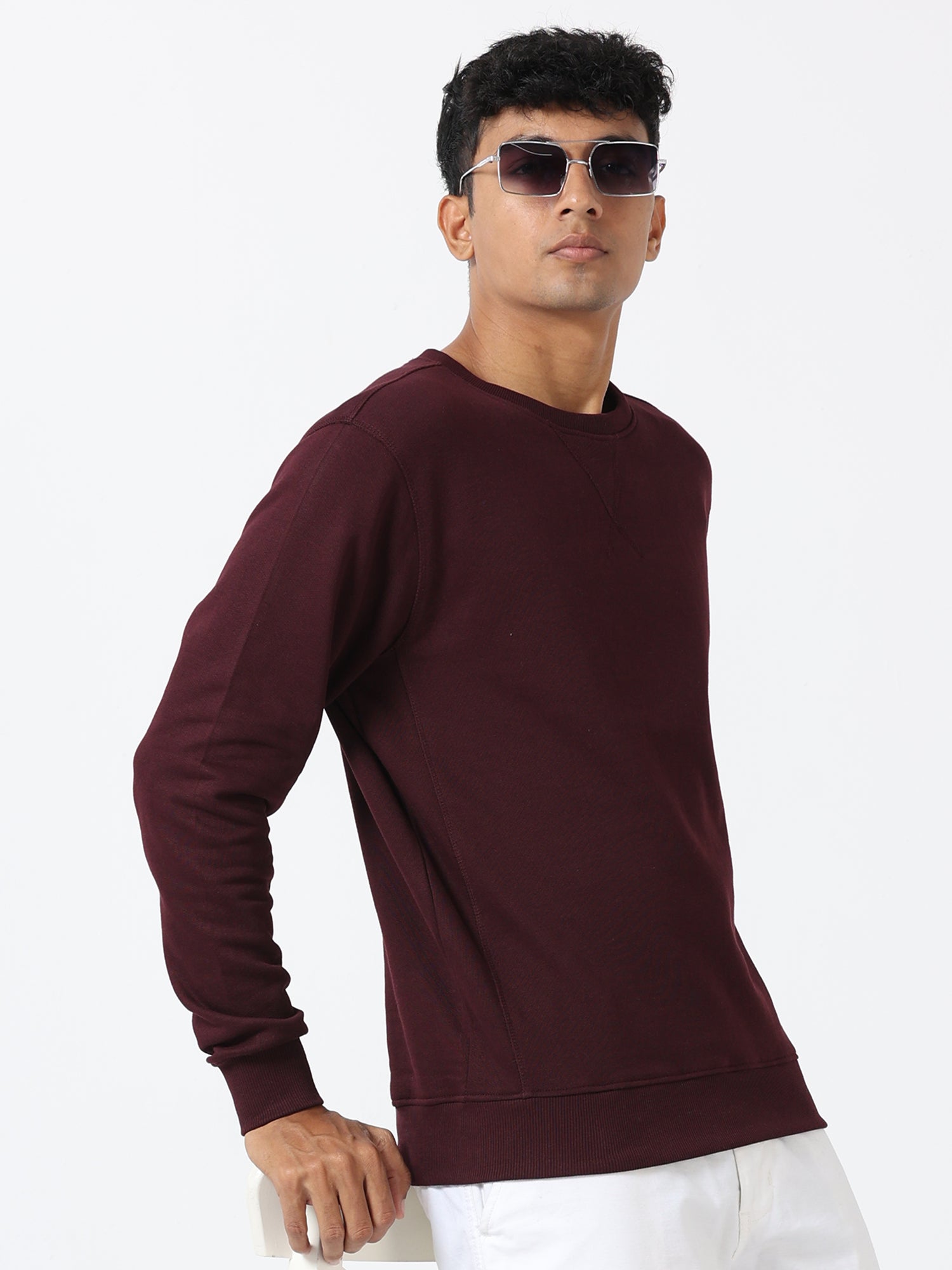 Wine Sweat Shirt For Men