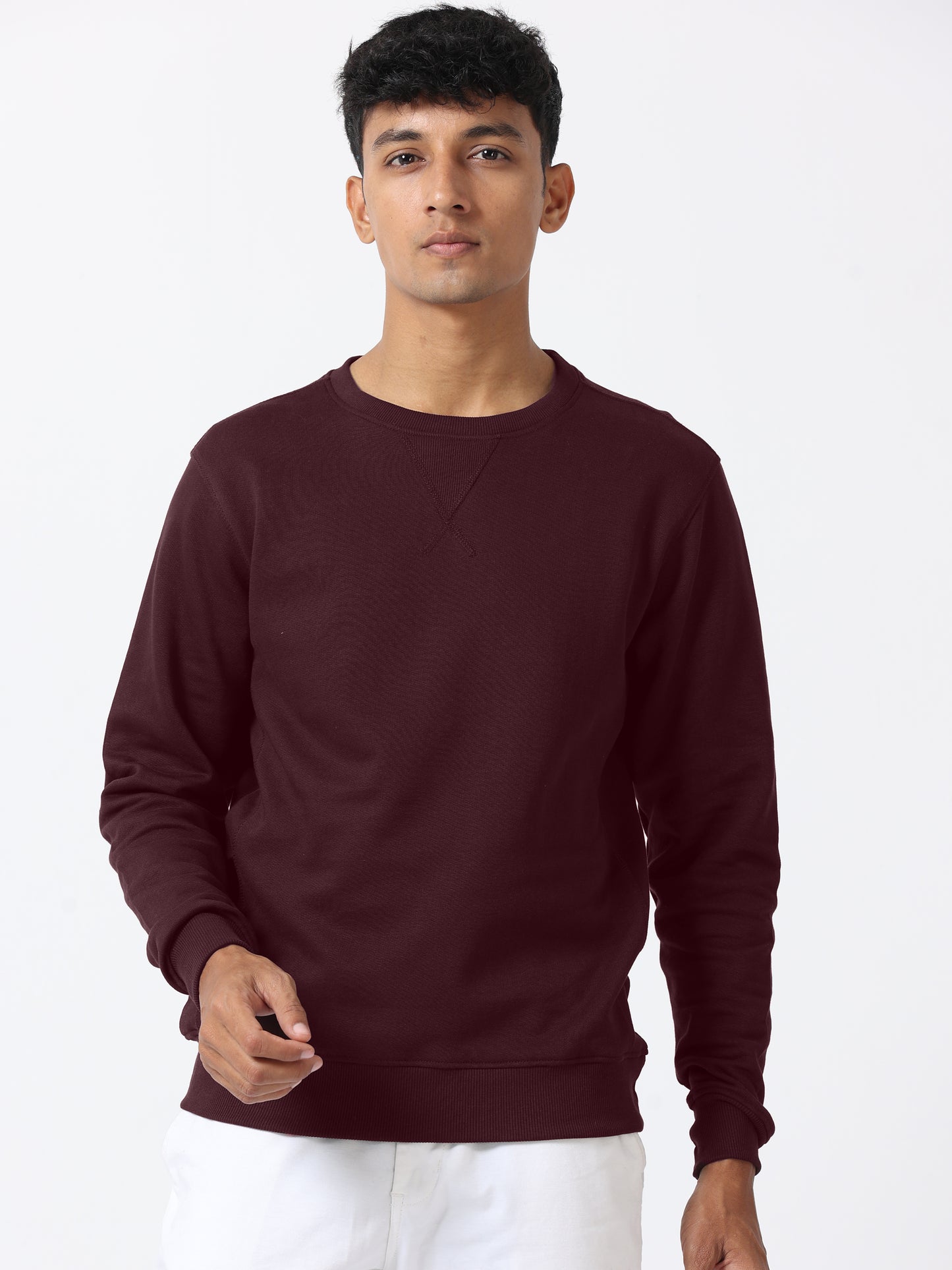 Wine Sweat Shirt For Men