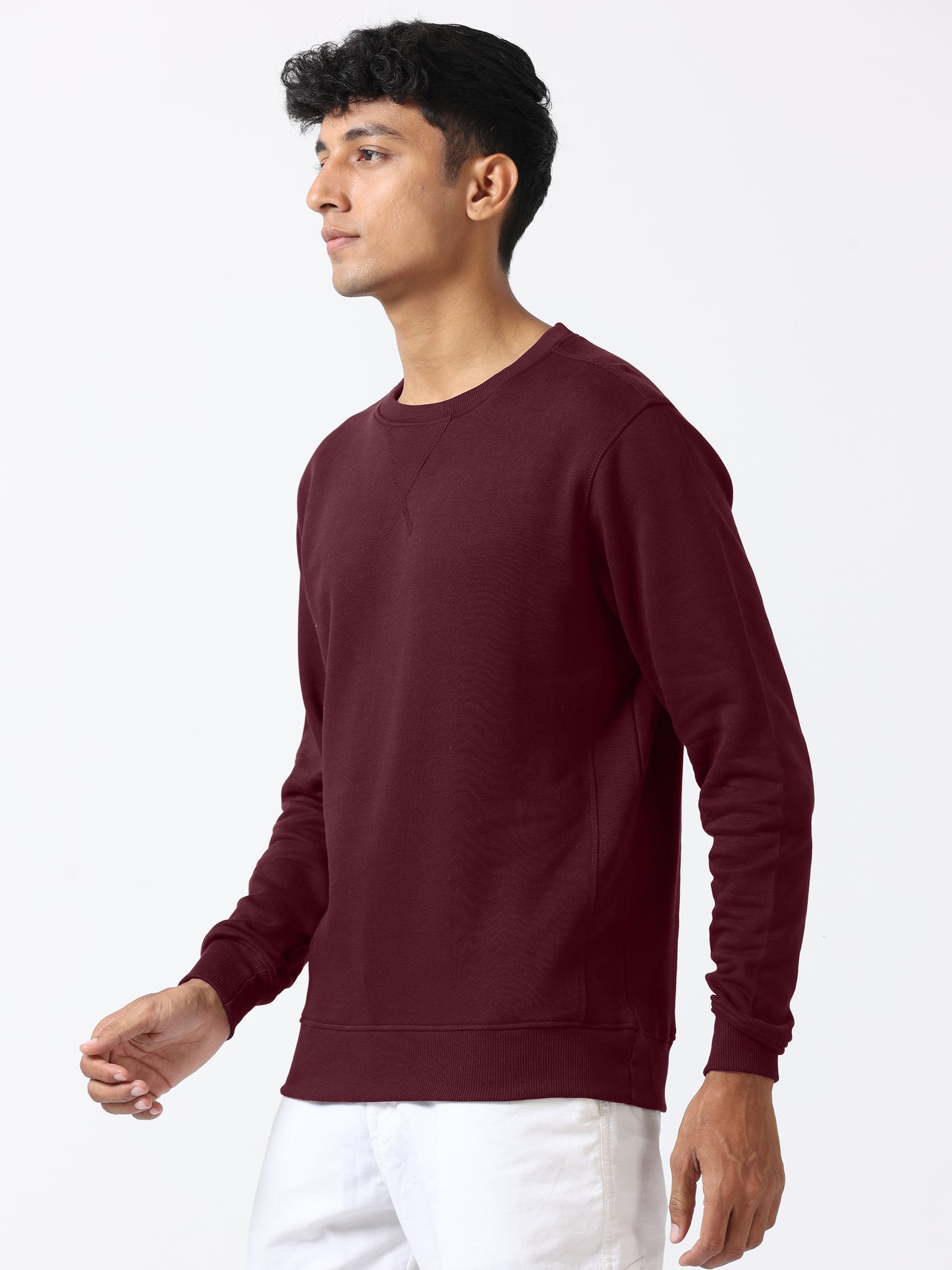 Wine Sweat Shirt For Men