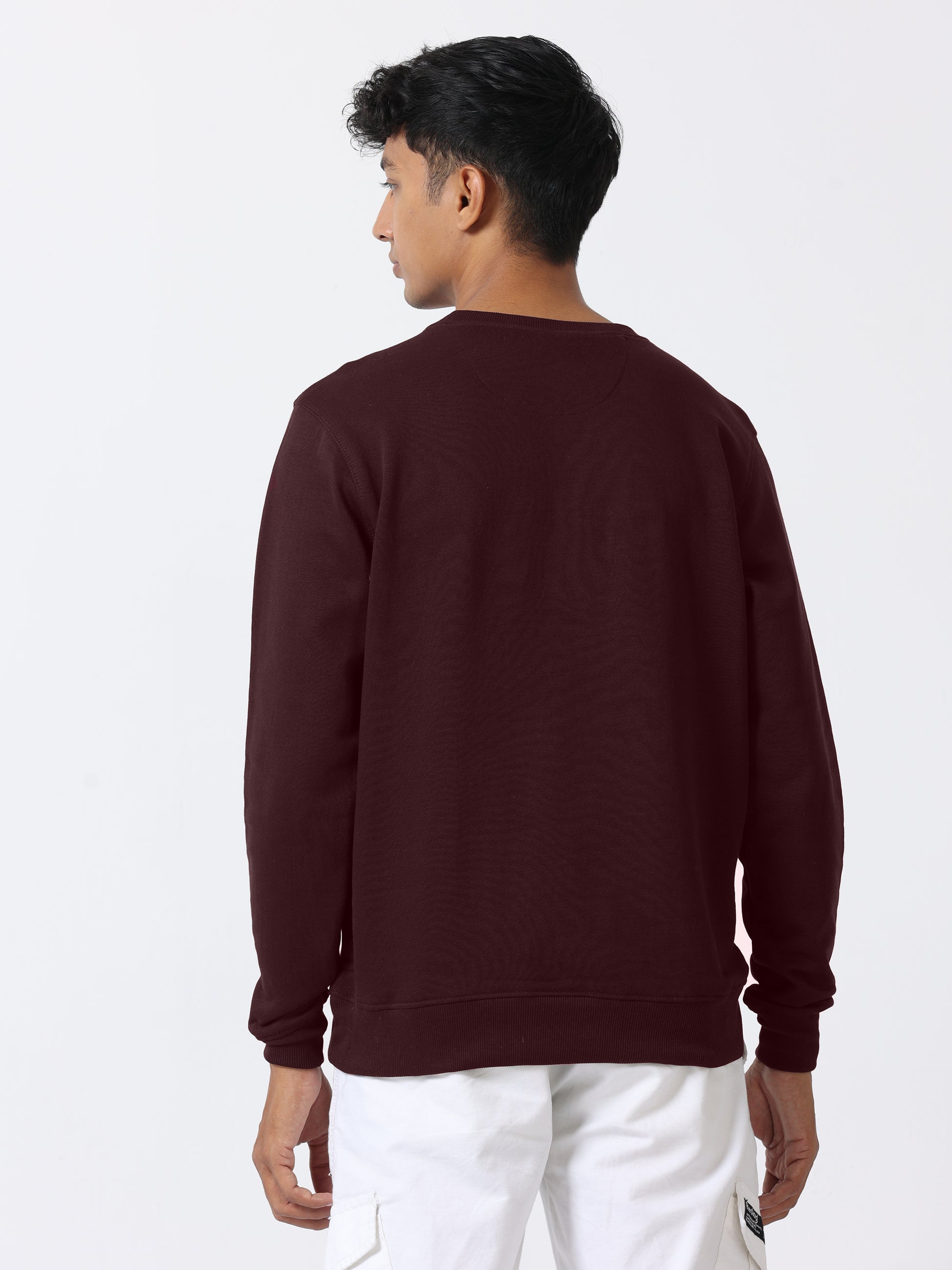 Wine Sweat Shirt For Men