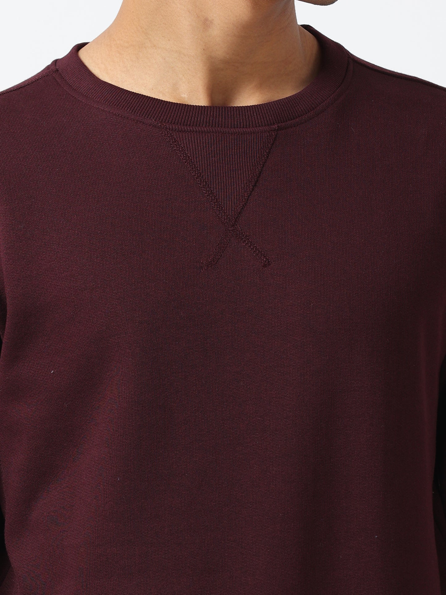 Wine Sweat Shirt For Men