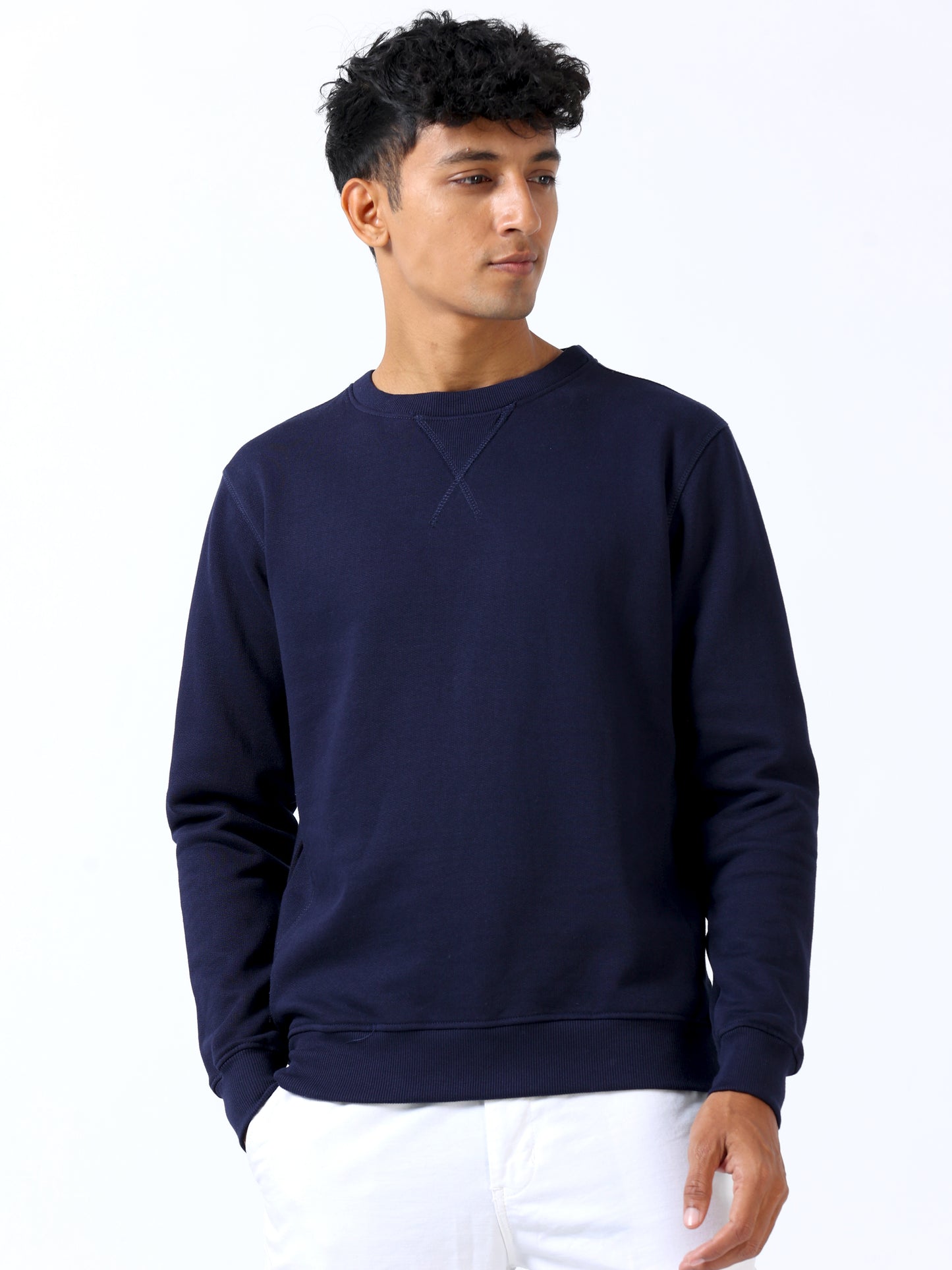 Navy Sweat Shirt For Men