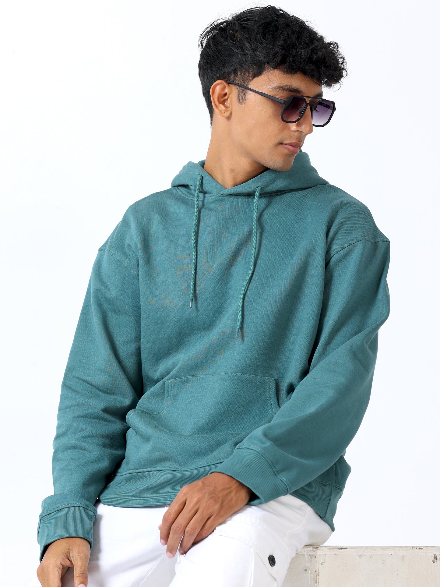 Sea Green Hoodie For Men