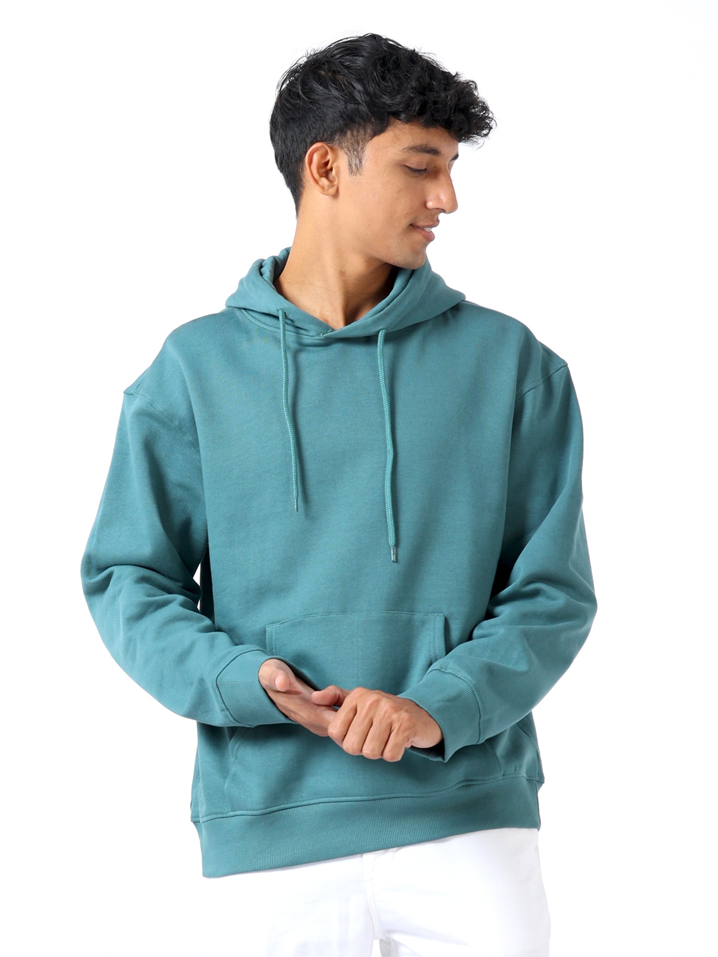 Sea Green Hoodie For Men