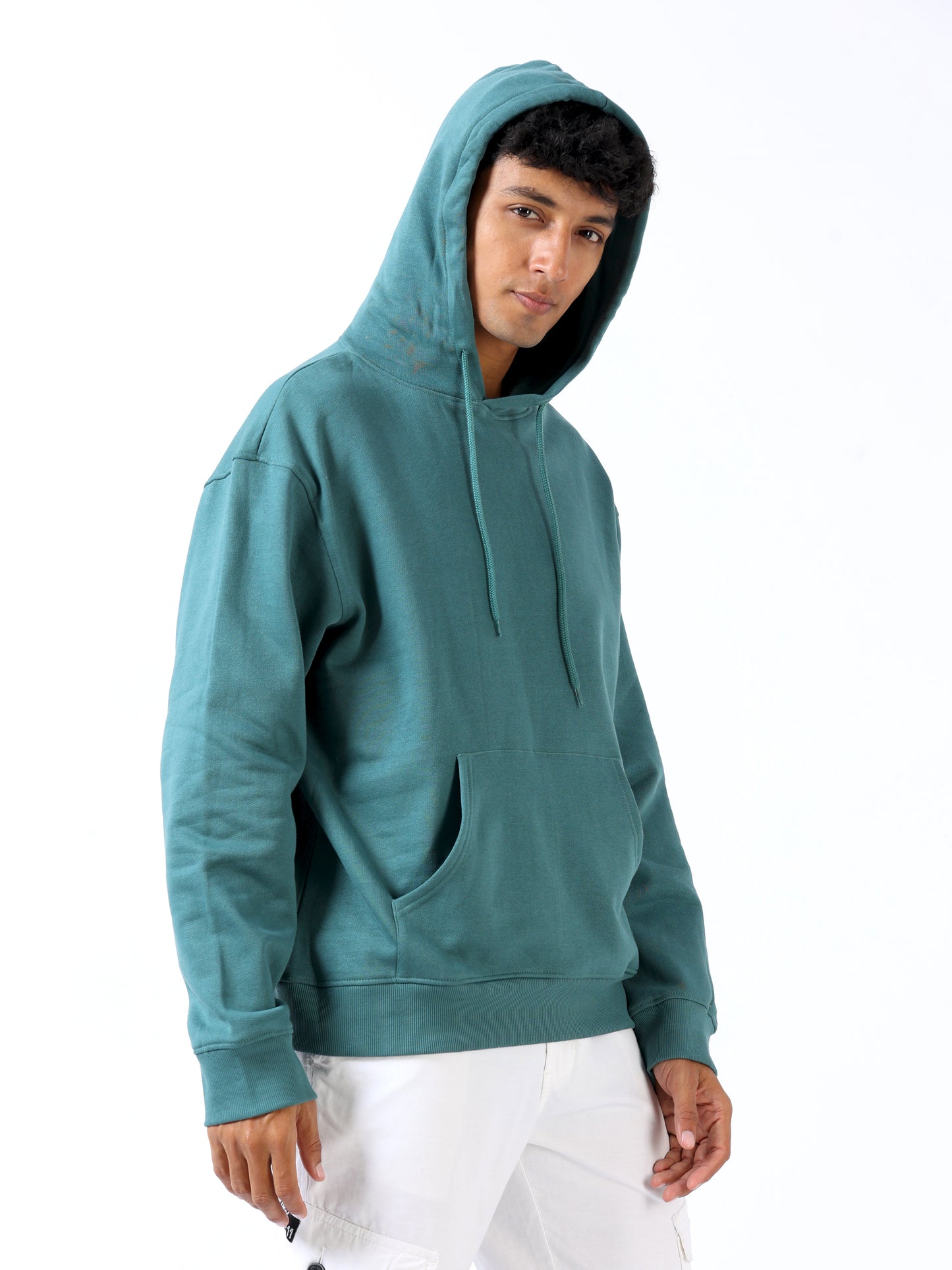 Sea Green Hoodie For Men