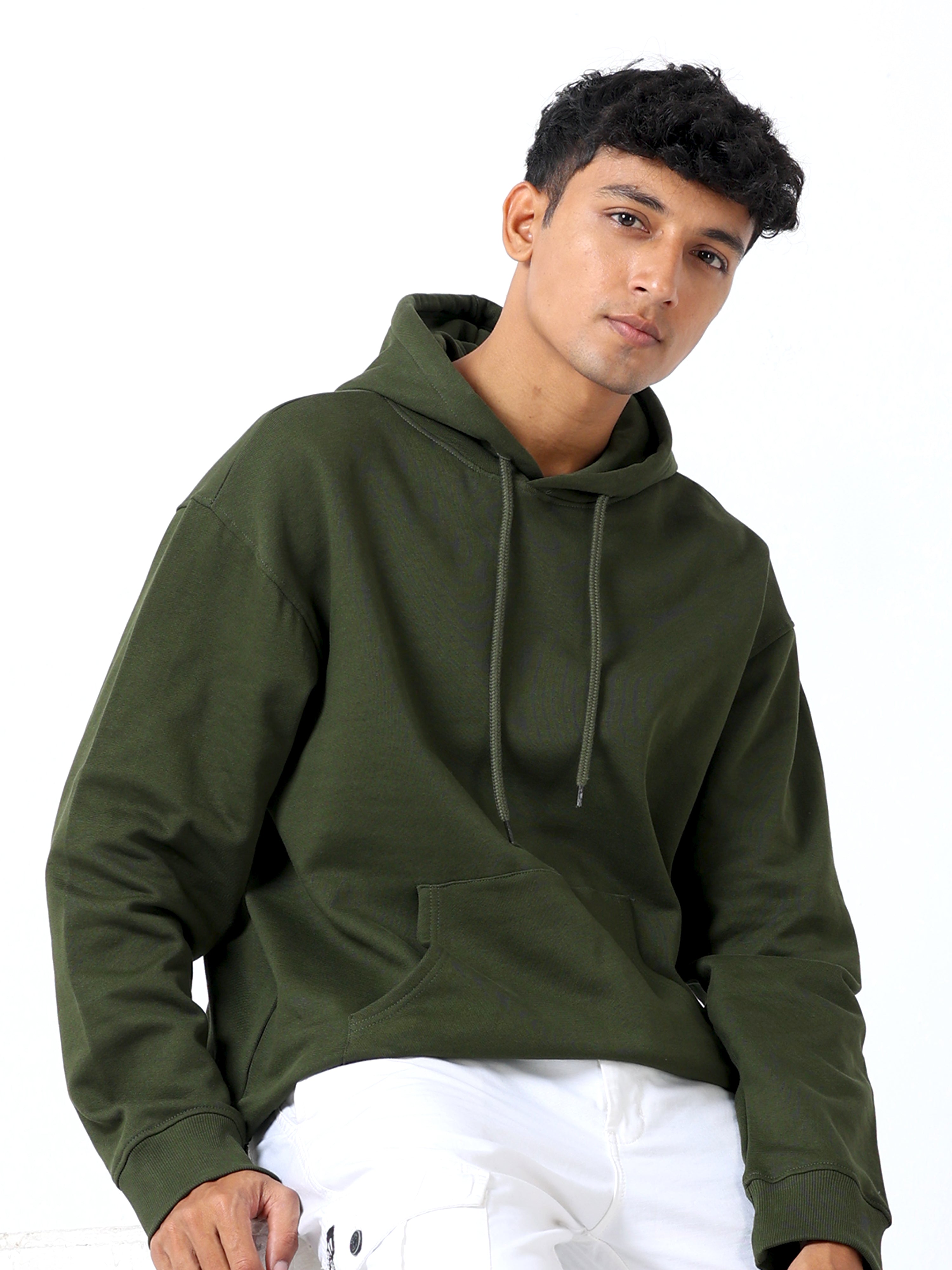 Army green hoodie mens hotsell