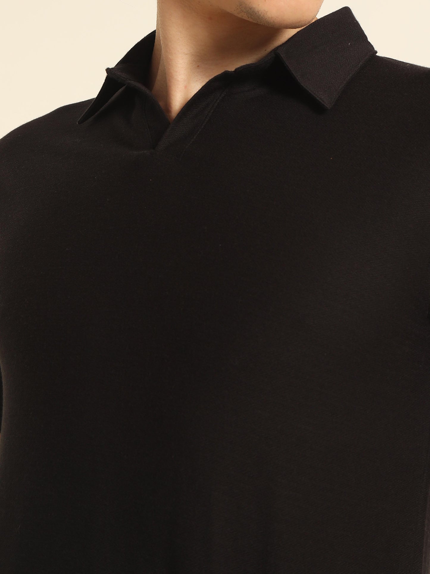 Black Polo T Shirt For Men