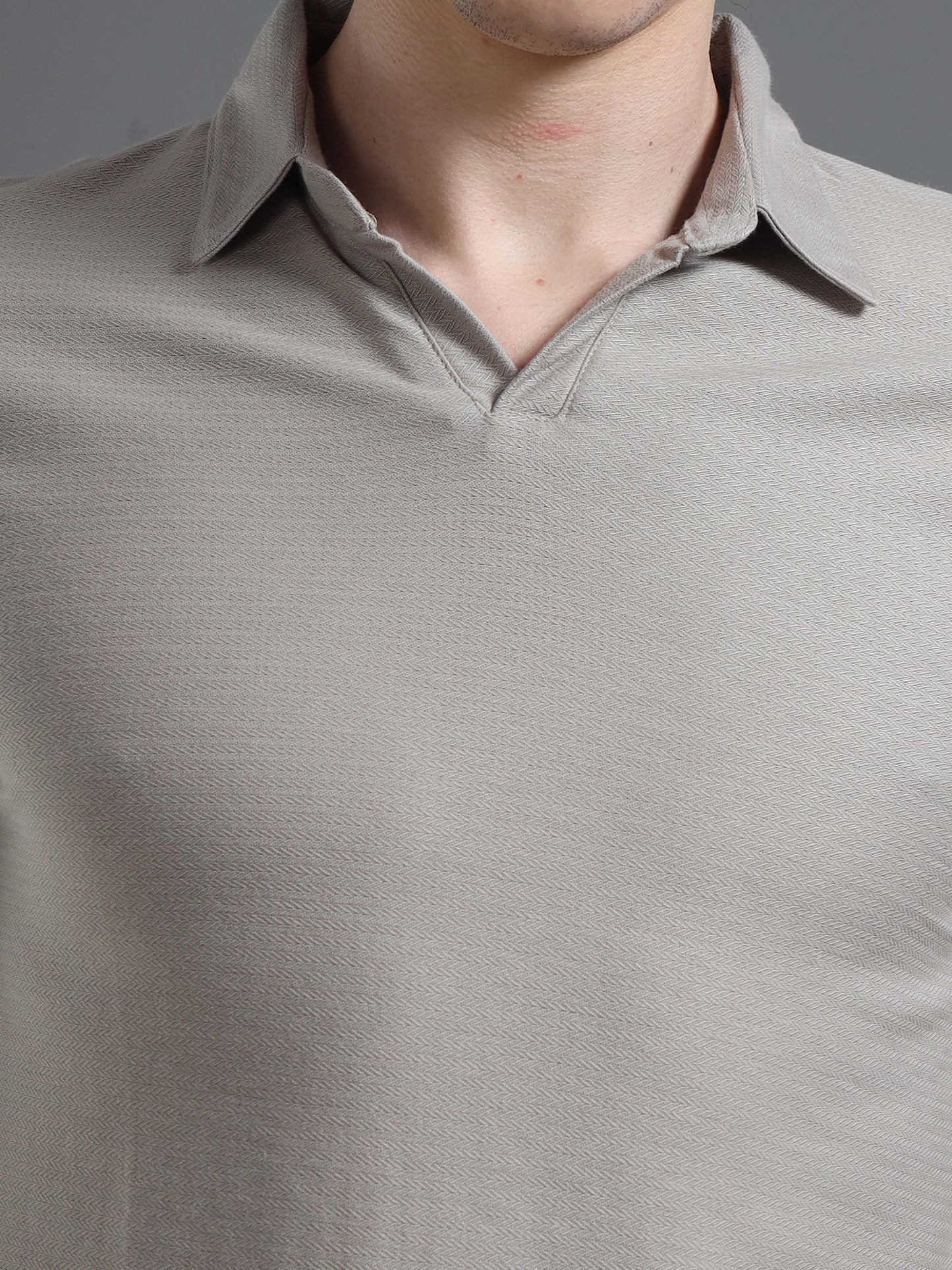 Grey Polo T Shirt for Men