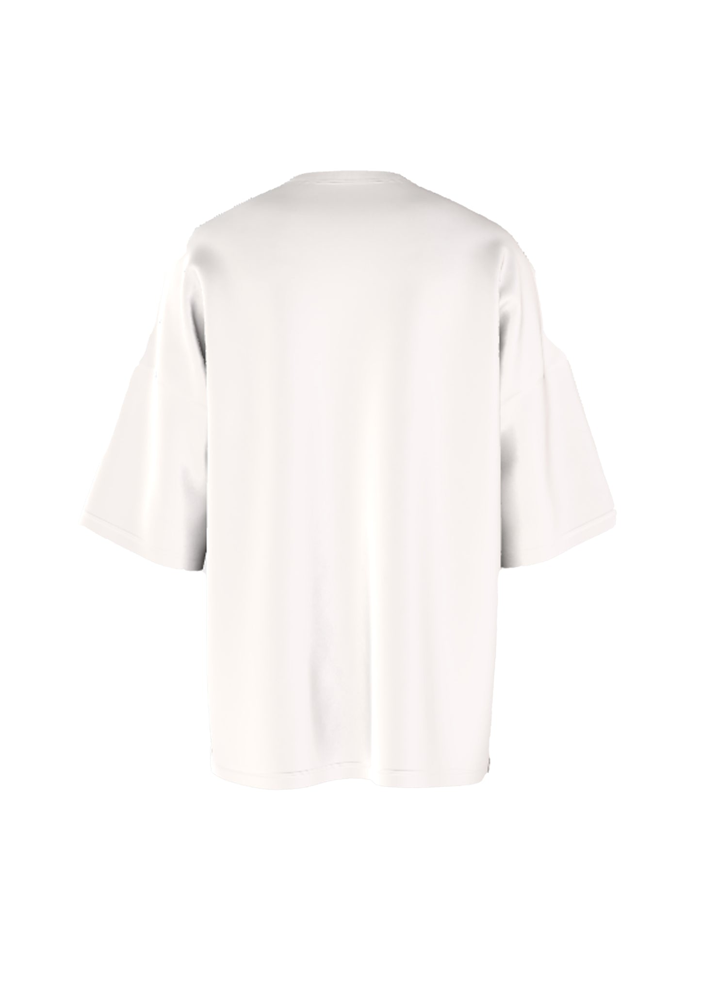 White Oversized Solid Cotton T-Shirt